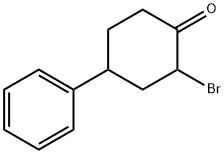 Cyclohexanone, 2-broMo-4-phenyl- Structure