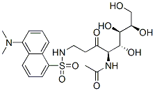 2-dansylaminoethyl-N-acetylgalactosamine Structure