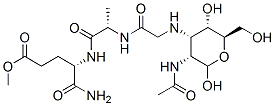 methyl (4S)-4-[[(2S)-2-[[2-[[(3R,4S,5S,6R)-3-acetamido-2,5-dihydroxy-6 -(hydroxymethyl)oxan-4-yl]amino]acetyl]amino]propanoyl]amino]-4-carbam oyl-butanoate Structure