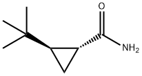 Cyclopropanecarboxamide, 2-(1,1-dimethylethyl)-, (1R-trans)- (9CI) Structure