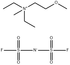 N,N-Diethyl-N-methyl-N-(2-methoxyethyl)ammonium imidodisulfuryl fluoride Structure