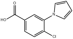 4-chloro-3-(1H-pyrrol-1-yl)benzoic acid Structure