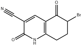 6-BROMO-2,5-DIOXO-1,2,5,6,7,8-HEXAHYDROQUINOLINE-3-CARBONITRILE Structure