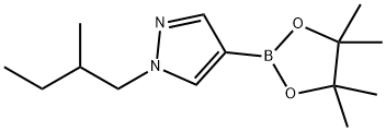 1-(2-Methylbutyl)-4-(4,4,5,5-tetraMethyl-1,3,2-dioxaborolan-2-yl)-1H-pyrazole Structure