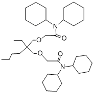 5-BUTYL-5-ETHYL-N,N,N',N'-TETRACYCLOHEXYL-3,7-DIOXAAZELAIC DIAMIDE Structure