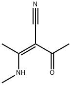 2-Butenenitrile, 2-acetyl-3-(methylamino)-, (Z)- (9CI) Structure