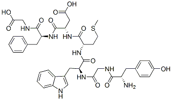 tyrosyl-glycyl-tryptophyl-methionyl-aspartyl-phenylalanyl-glycine Structure