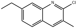 2-CHLORO-7-ETHYL-3-METHYLQUINOLINE Structure