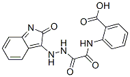 2-[[[(2-oxoindol-3-yl)amino]carbamoylformyl]amino]benzoic acid Structure