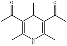 3,5-디아세틸-2,4,6-트리메틸-1,4-디하이드로피리딘 구조식 이미지
