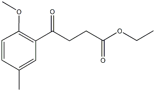 ETHYL 4-(2-METHOXY-5-METHYLPHENYL)-4-OXOBUTANOATE Structure