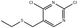 2,4-Dichloro-5-ethylsulfanylmethylpyrimidine Structure