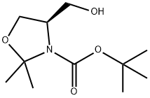 (R)-4-HYDROXYMETHYL-2,2-DIMETHYL-OXAZOLIDINE-3-CARBOXYLIC ACID TERT-BUTYL ESTER 구조식 이미지