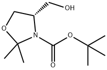 (S)-4-Hydroxymethyl-2,2-dimethyl-oxazolidine-3-carboxylic acid tert-butyl ester Structure