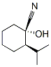 Cyclohexanecarbonitrile, 1-hydroxy-2-(1-methylethyl)-, cis- (9CI) Structure