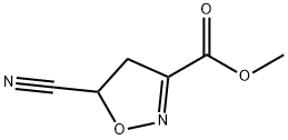 3-이속사졸카르복실산,5-시아노-4,5-디하이드로-,메틸에스테르(9CI) 구조식 이미지