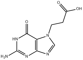 7-(2-carboxyethyl)guanine Structure