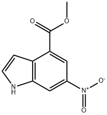 1H-인돌-4-카르복실산,6-니트로-,메틸에스테르 구조식 이미지