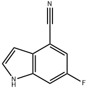 1H-индол-4-карбонитрил, 6-фтор- структурированное изображение