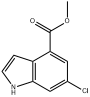 1H-인돌-4-카르복실산,6-클로로-,메틸에스테르 구조식 이미지
