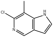 1H-Pyrrolo[3,2-c]pyridine, 6-chloro-7-Methyl- Structure