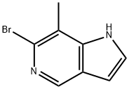 1H-Pyrrolo[3,2-c]pyridine, 6-broMo-7-Methyl- Structure