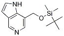 1H-Pyrrolo[3,2-c]pyridine, 7-[[[(1,1-diMethylethyl)diMethylsilyl]oxy]Methyl]- Structure