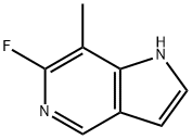 1H-피롤로[3,2-c]피리딘,6-플루오로-7-메틸- 구조식 이미지