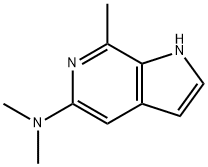 1H-피롤로[2,3-c]피리딘-5-아민,N,N,7-트리메틸- 구조식 이미지