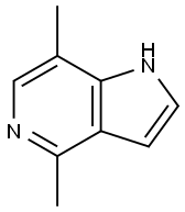 1H-Pyrrolo[3,2-c]pyridine, 4,7-diMethyl- Structure