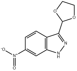 3-(1,3-dioxolan-2-yl)-6-nitro-1H-indazole 구조식 이미지