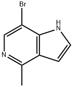 1H-피롤로[3,2-c]피리딘,7-broMo-4-메틸- 구조식 이미지