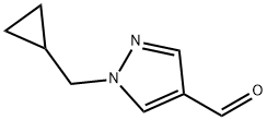 1-사이클로프로필메틸-1H-피라졸-4-카브알데히드 구조식 이미지
