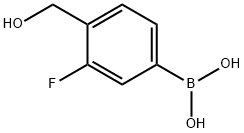 3-fluoro-4-(hydroxyMethyl)phenylboronic acid Structure