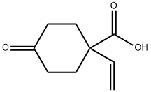4-옥소-1-비닐시클로헥산카르복실산 구조식 이미지