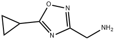 1-(5-사이클로프로필-1,2,4-옥사디아졸-3-일)메탄아민 구조식 이미지