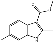 1H-indole-3-carboxylic acid, 2,6-diMethyl-, Methyl ester Structure