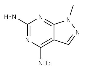 1-Methyl-1H-pyrazolo[3,4-d]pyriMidin-4,6-diaMine Structure