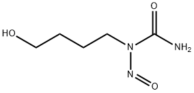 N-(4-Hydroxybutyl)-N-nitrosourea 구조식 이미지