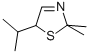 Thiazole, 2,5-dihydro-2,2-dimethyl-5-(1-methylethyl)- (9CI) Structure