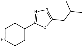 4-(5-Isobutyl-[1,3,4]oxadiazol-2-yl)-piperidine Structure