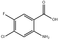 벤조산,2-AMINO-4-CHLORO-5-FLUORO- 구조식 이미지