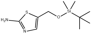 2-AMino-5-tert-butyldiMethylsilyloxy-Methyl-thiazole 구조식 이미지