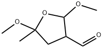 TETRAHYDRO-2,5-DIMETHOXY-5-METHYLFURAN-3-CARBALDEHYDE Structure