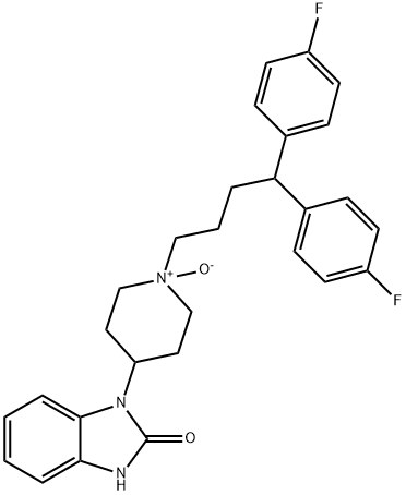 1-[1-[4,4-Bis(4-fluorophenyl)butyl]-1-oxido-4-piperidinyl]-1,3-dihydro-2H-benziMidazol-2-one 구조식 이미지