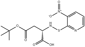 N-(3-NITRO-2-PYRIDINESULFENYL)-L-ASPARTIC ACID BETA-T-BUTYL ESTER 구조식 이미지