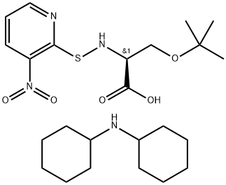 N-(3-NITRO-2-PYRIDINESULFENYL)-O-T-*BUTY L-L-SERINE Structure