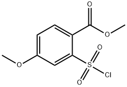 2-(CHLOROSULFONYL)-4-METHOXYBENZOIC ACID METHYL ESTER Structure