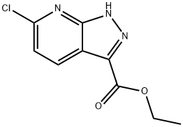 ethyl 6-chloro-1H-pyrazolo[3,4-b]pyridine-3-carboxylate Structure