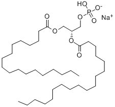 1,2-디스테아로일-SN-글리세로-3-인산,나트륨염 구조식 이미지